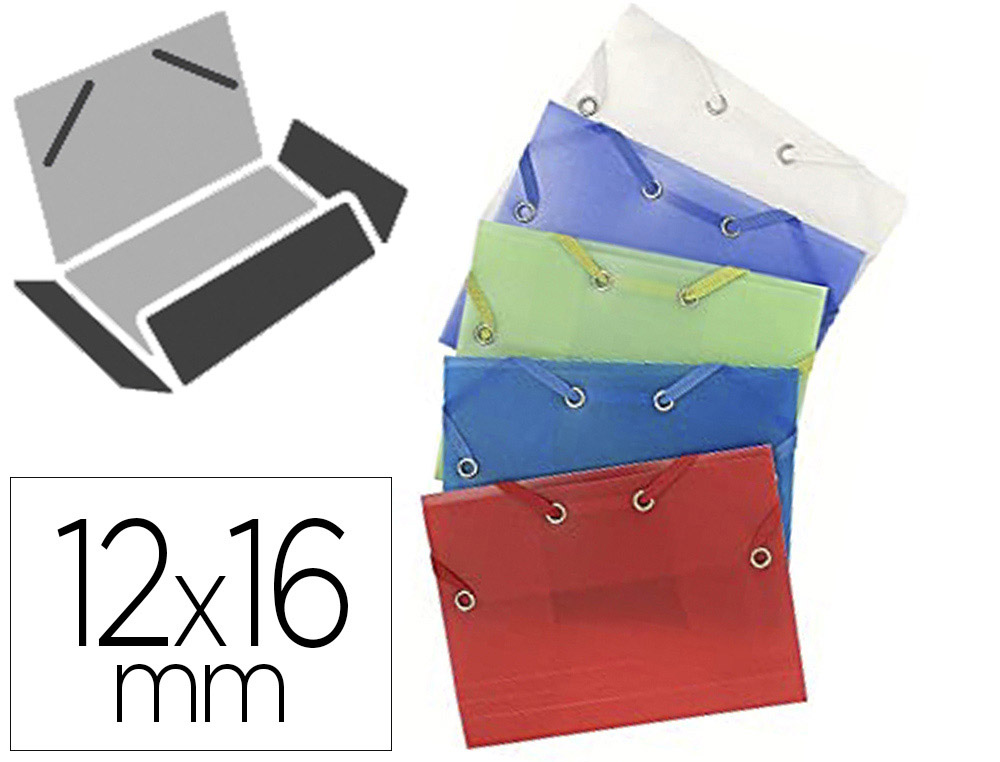 CHEMISE  RABAT EXACOMPTA CRYSTAL A6 12X16CM POLYPROPYLNE COLORIS ASSORTIS