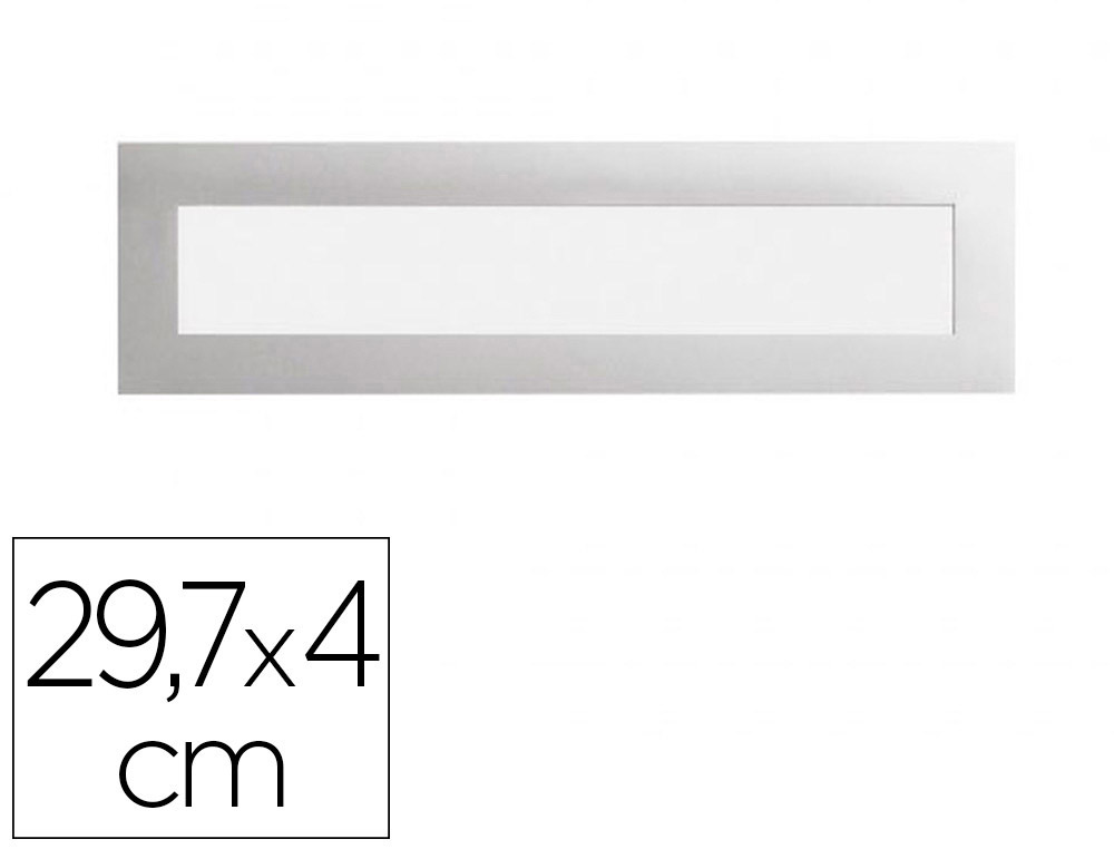 CADRE AFFICHAGE DURABLE DURAFRAME MAGNETIC TOP A3 29,7X4CM SACHET 5 UNITES COLORIS ARGENT