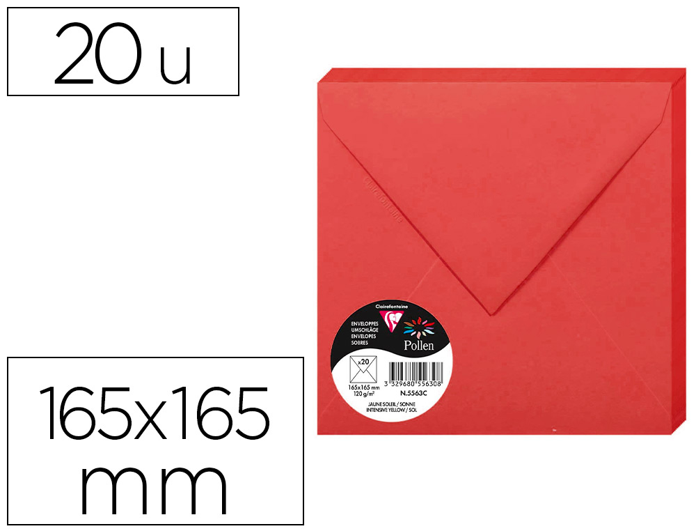 POLLEN ENVELOPPE 165X165 PAQUET DE 20 F