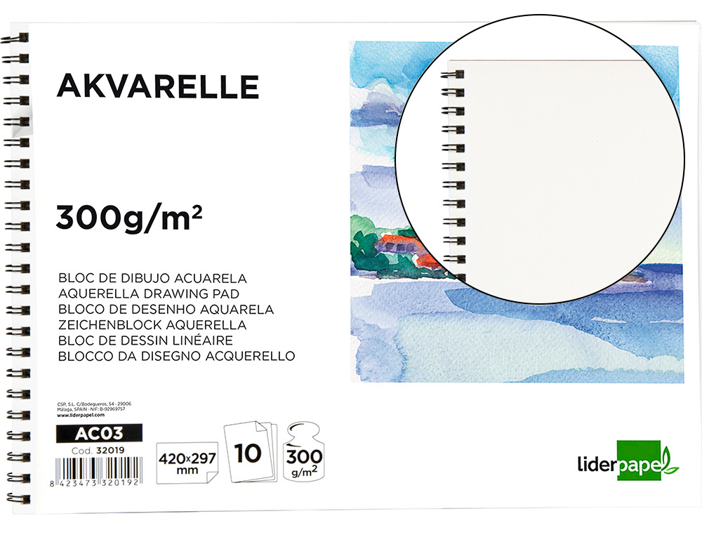 BLOC PAPIER AQUARELLE XL 300gr/m2 – CANSON