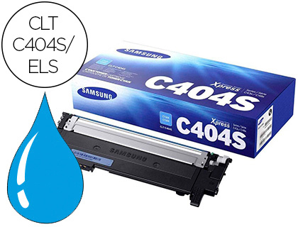 TONER SAMSUNG MULTIFONCTIONS LASER CLT-C404S COULEUR CYAN 1000P