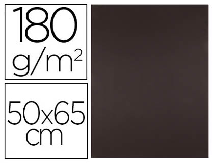 PAPIER CARTONNE LIDERPAPEL 50X65CM 180GR COLORIS MARRON  PAQUET 25 FEUILLES