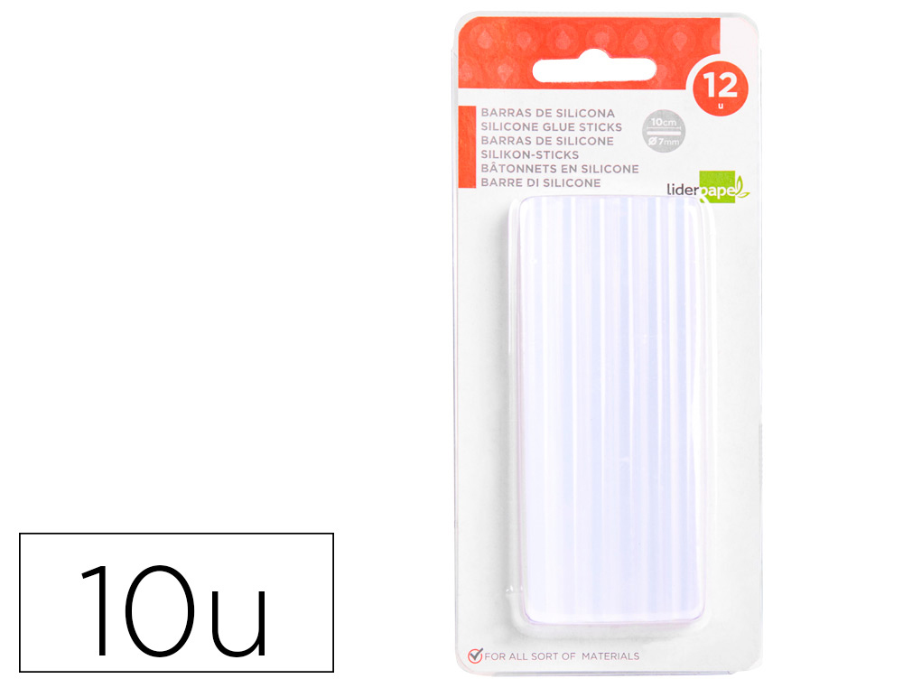BTON DE COLLE LIDERPAPEL 7X100MM BLISTER 12 UNITS