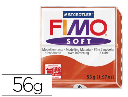 PTE  MODELER FIMO SOFT COLORIS ROUGE PAIN 57G