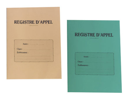 REGISTRE APPEL JOURNALIER DITIONS FUZEAU COUVERTURE 250G/M2 A4 210X297MM NON DCOUP