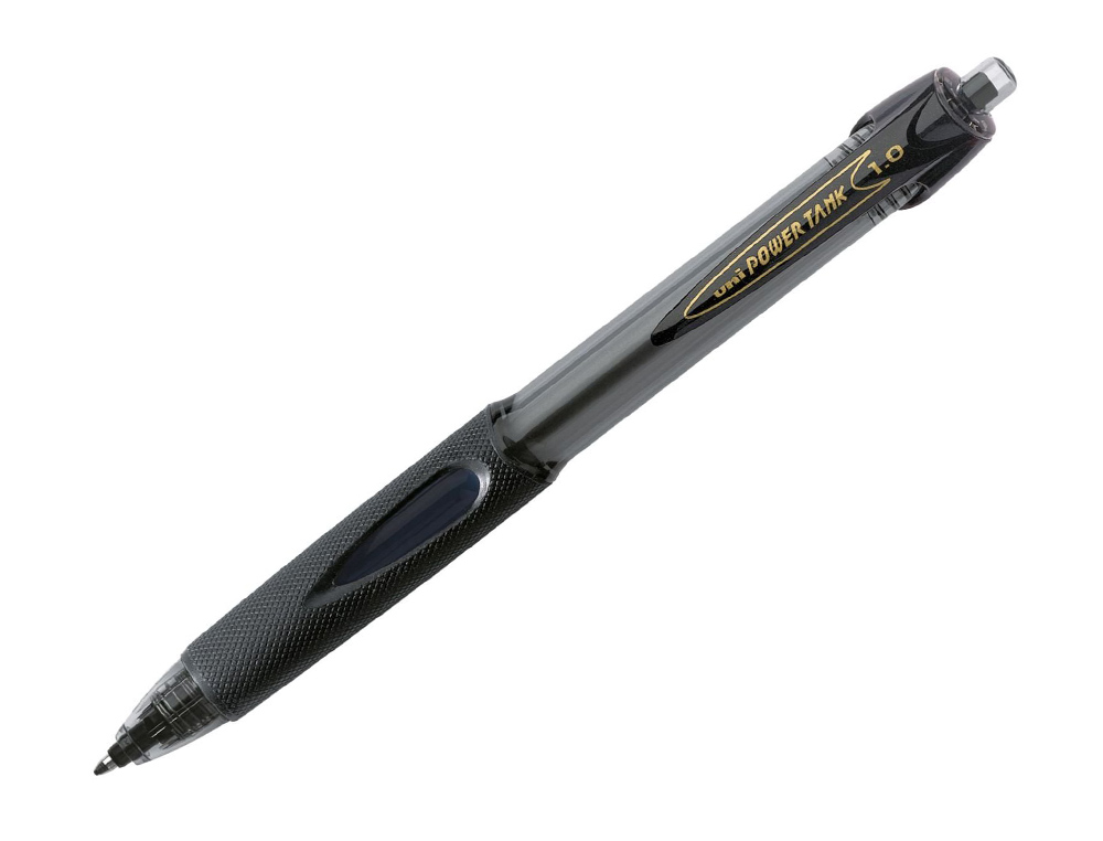 STYLO-BILLE UNIBALL POWERTANK RÉTRACTABLE ÉCRITURE MOYENNE ENCRE COLORIS NOIR