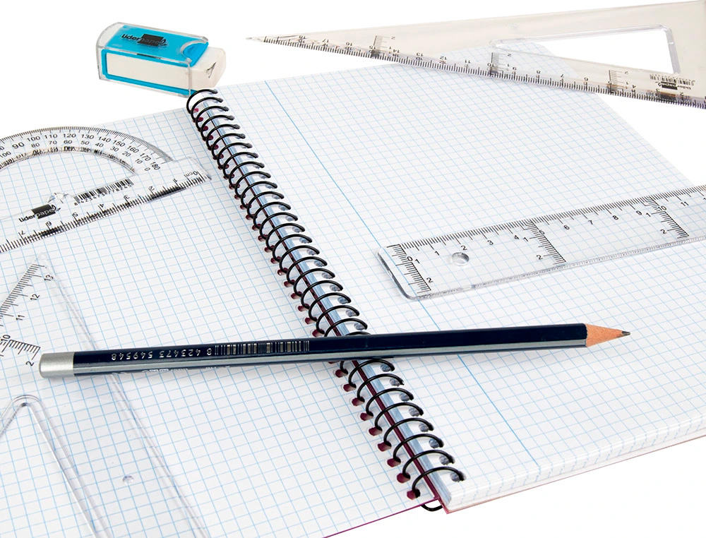 SET TRAÇAGE LIDERPAPEL 4 PIÈCES RÈGLE 30CM ÉQUERRES 45/60 DEGRÉS 25CM RAPPORTEUR 180 DEGRÉS 15CM TRANSPARENT