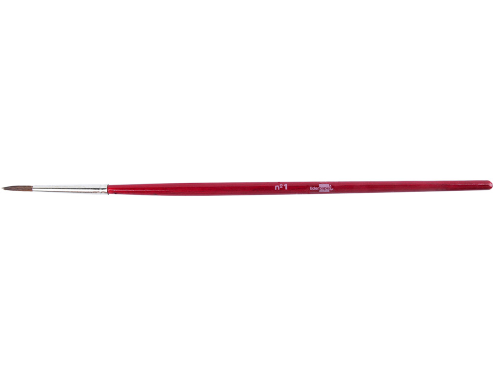 PINCEAU LIDERPAPEL BOIS VIROLE CHROME AQUARELLE N1