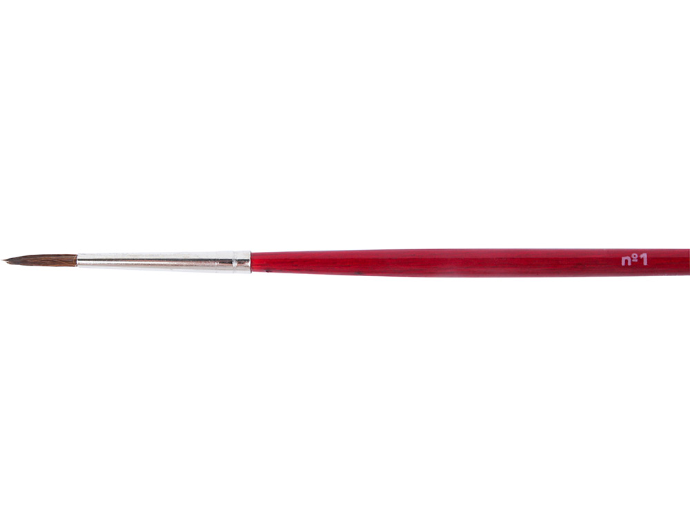 PINCEAU LIDERPAPEL BOIS VIROLE CHROME AQUARELLE N1