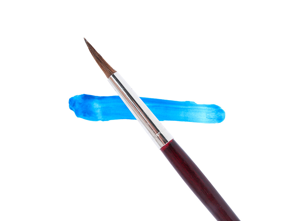 PINCEAU LIDERPAPEL BOIS VIROLE CHROMÉE AQUARELLE Nº11