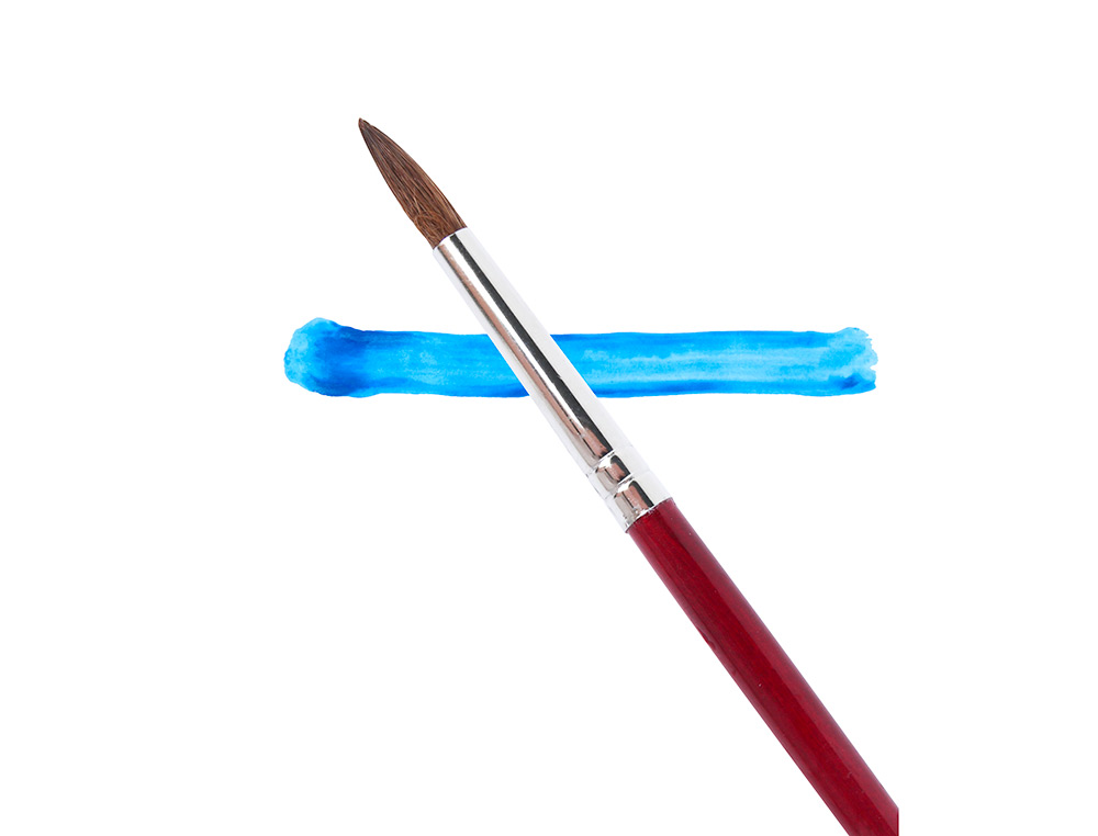 PINCEAU LIDERPAPEL BOIS VIROLE CHROMÉE AQUARELLE Nº8