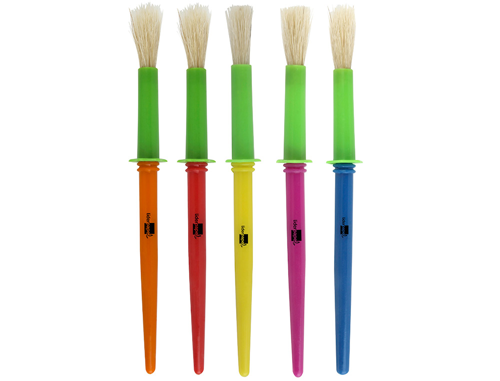 PINCEAU LIDERPAPEL VIROLE BROSSE MOYENNE PARFAIT MATERNELLE TAILLE MOYENNE