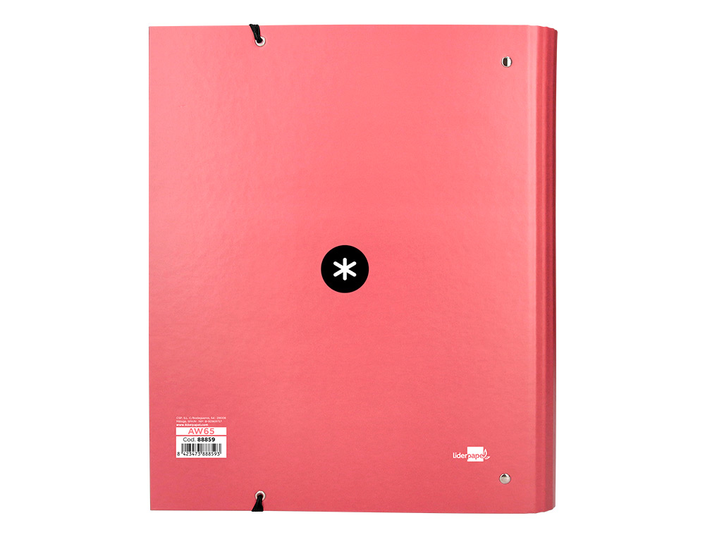 CLASSEUR ANTARTIK 4 ANNEAUX RONDS 40MM A4 CARTON REMBORDÉ FEUILLETS MOBILES Q5X5 COLORISCORAIL