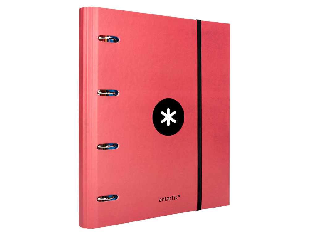CLASSEUR ANTARTIK 4 ANNEAUX RONDS 40MM A4 CARTON REMBORDÉ FEUILLETS MOBILES Q5X5 COLORISCORAIL