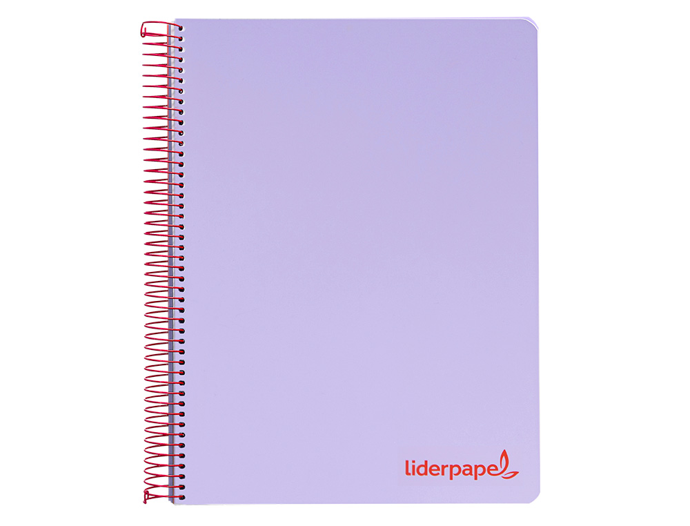 CAHIER SPIRALE LIDERPAPEL A5 MICRO WONDER 240 PAGES 90G    5X5MM 6 TROUS 5 BANDES        COULEURS VIOLET