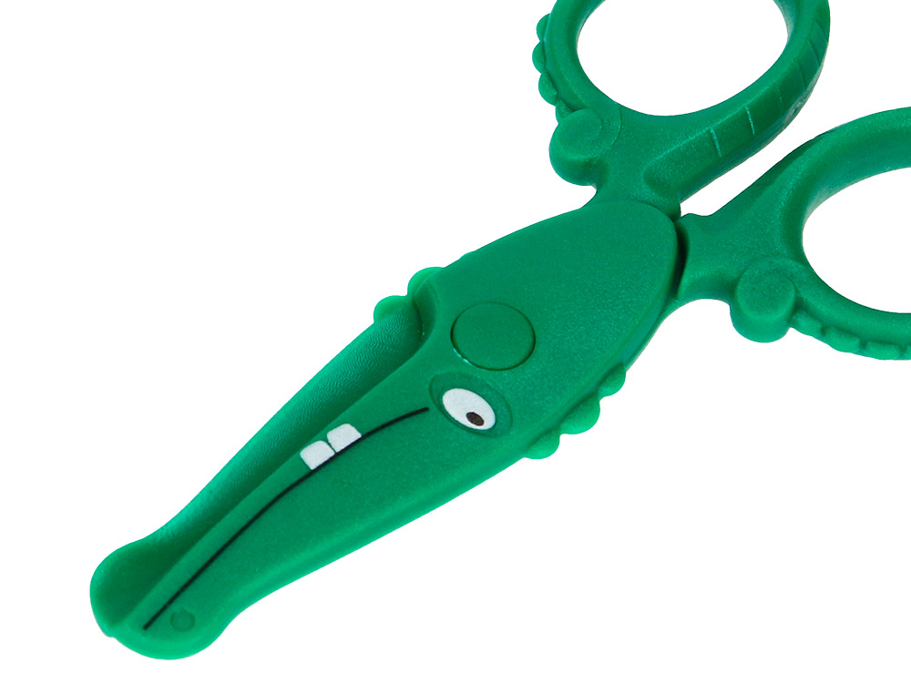 CISEAUX LIDERPAPEL 2-5ANS LAMES PLASTIQUES BOUTS RONDS NE COUPENT NI CHEVEUX NI VETEMENTS LONGUEUR 12CM