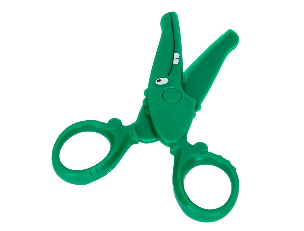 CISEAUX LIDERPAPEL 2-5ANS LAMES PLASTIQUES BOUTS RONDS NE COUPENT NI CHEVEUX NI VETEMENTS LONGUEUR 12CM