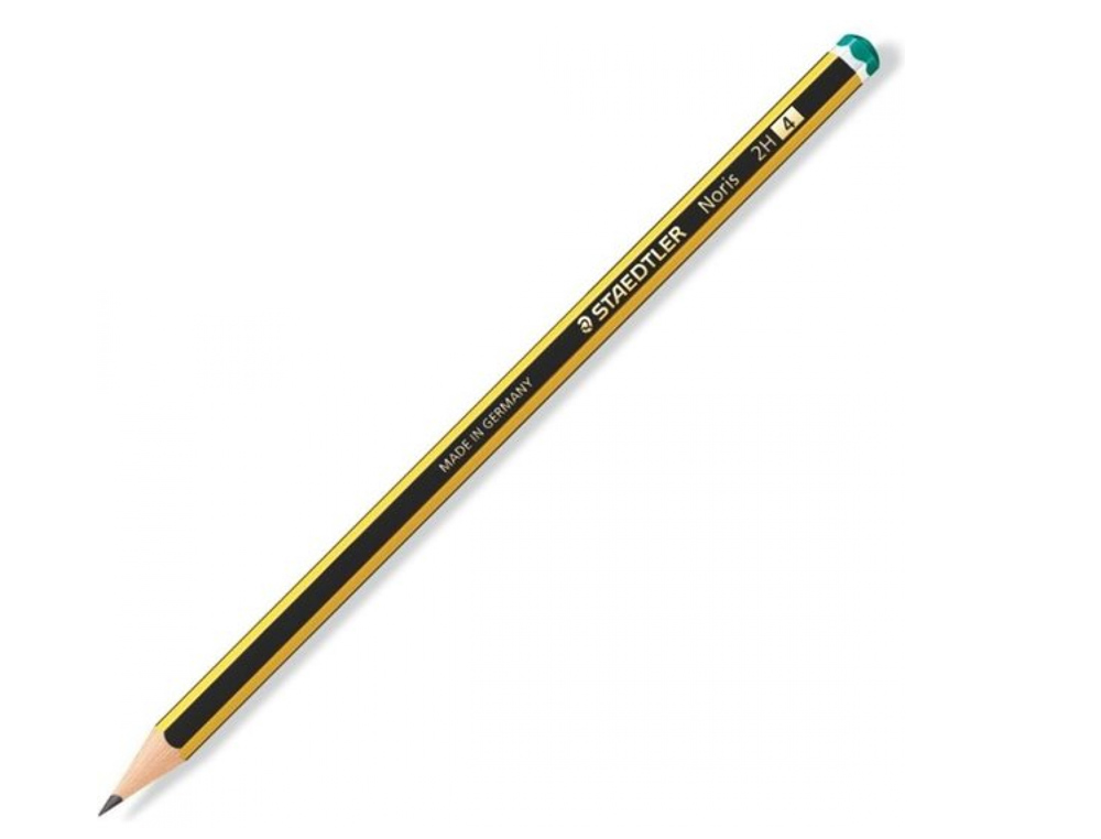 CRAYON GRAPHITE STAEDTLER NORIS 120 2H HEXAGONAL MINE 2MM TRÈS RÉSISTANTE