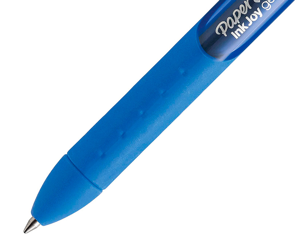 STYLO-BILLE PAPER MATE INKJOY GEL RÉTRACTABLE ÉCRITURE MOYENNE 0.7MM ENCRE DOUCE GRIP COLORIS BLEU