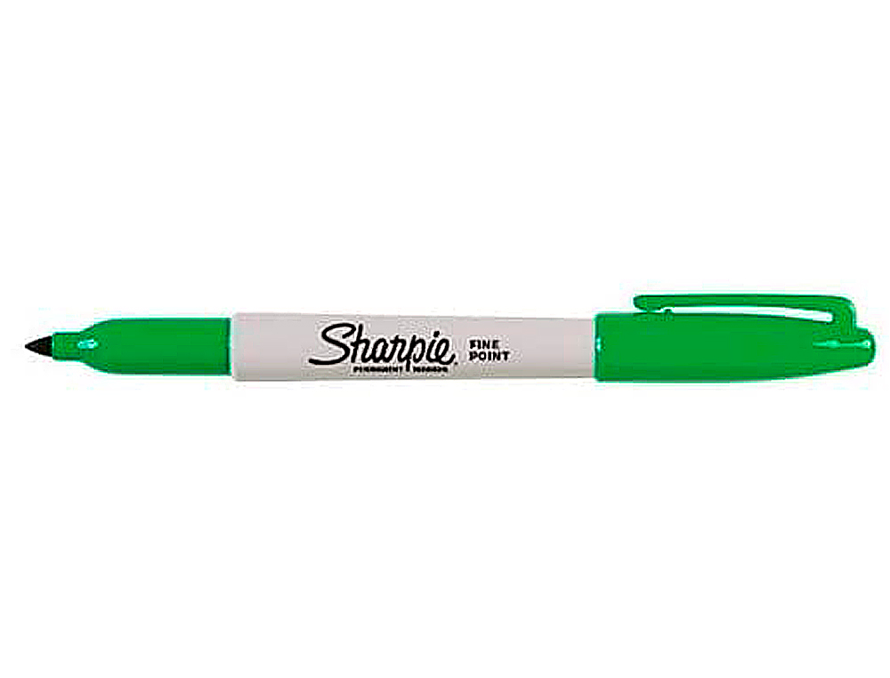 MARQUEUR SHARPIE PERMANENT POINTE OGIVE FINE 0.9MM SÈCHE RAPIDEMENT COLORIS VERT