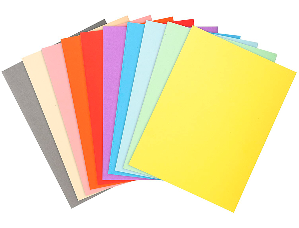 CHEMISE EXACOMPTA FOREVER CARTE SEMI RIGIDE RECYCLÉE 240X320MM 180G COLORIS ASSORTIS LOT 50 UNITÉS