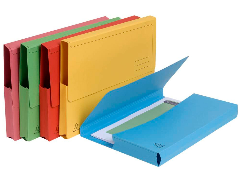 CHEMISE EXACOMPTA FOREVER CARTE RECYCLÉE POCHETTE 240X320MM 290G COLORIS ASSORTIS LOT 50 UNITÉS