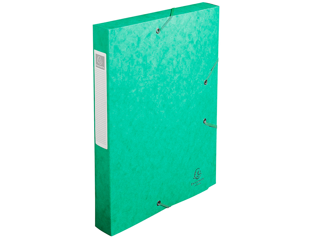 BOÎTE CLASSEMENT EXACOMPTA NATURE FUTURE CARTE LUSTRÉE 7/10E A4+ 240X320MM DOS 40MM 600G COLORIS VERT