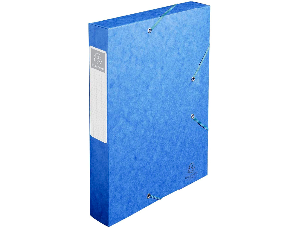 BOÎTE CLASSEMENT EXACOMPTA NATURE FUTURE CARTE LUSTRÉE 7/10E A4+ 240X320MM DOS 60MM 600G COLORIS BLEU