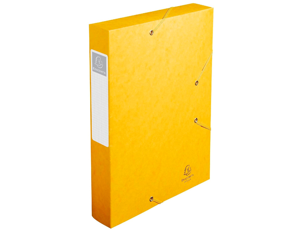 BOTE CLASSEMENT EXACOMPTA NATURE FUTURE CARTE LUSTRE 7/10E A4+ 240X320MM DOS 60MM 600G COLORIS JAUNE