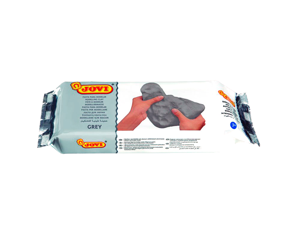 PÂTE À MODELER JOVI AUTODURCISSANTE COLORIS GRIS PAIN 500G