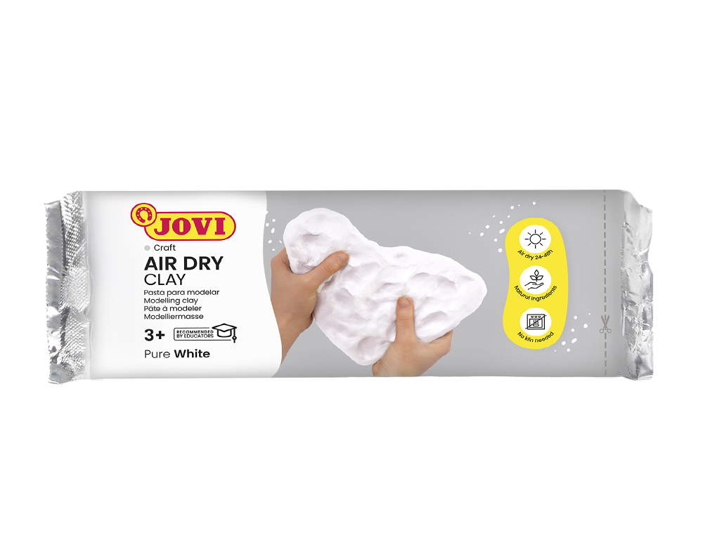 PÂTE À MODELER JOVI AUTODURCISSANTE COLORIS BLANC PAIN 500G