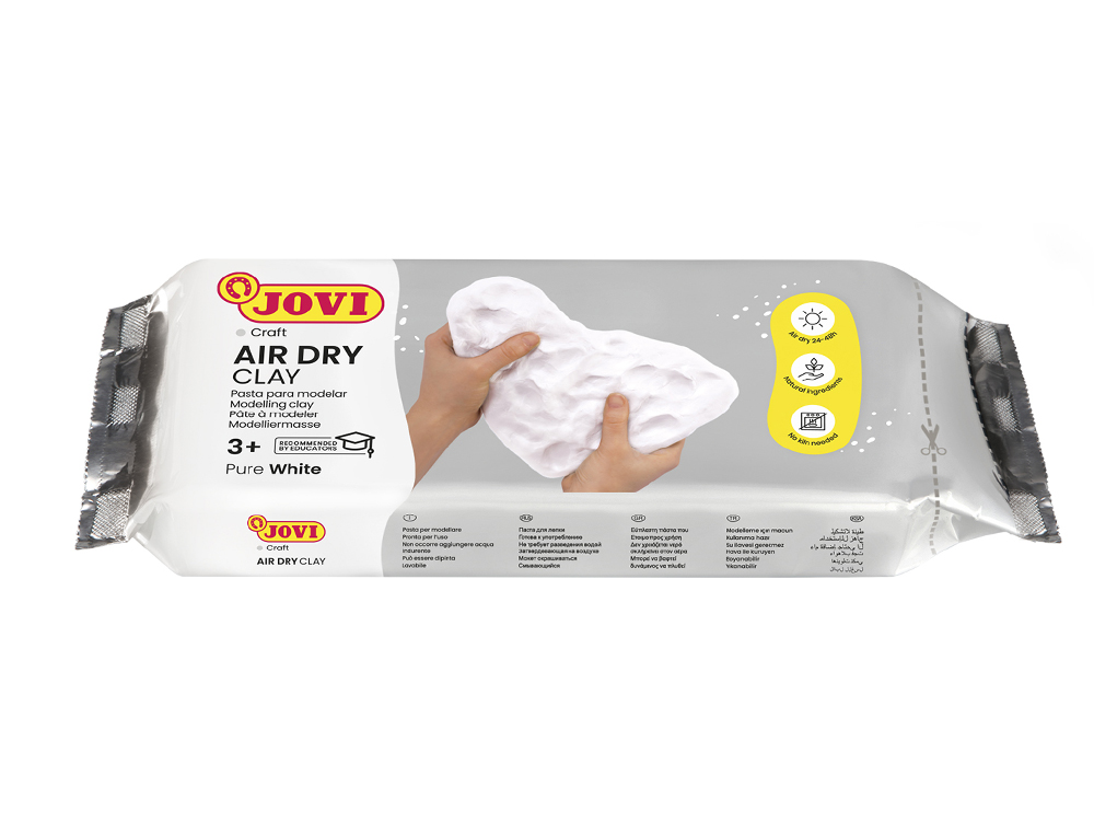 PÂTE À MODELER JOVI AUTODURCISSANTE COLORIS BLANC PAIN 500G