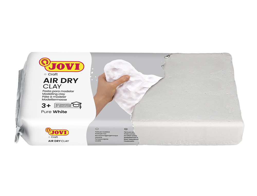PÂTE À MODELER JOVI AUTODURCISSANTE COLORIS BLANC PAIN 500G
