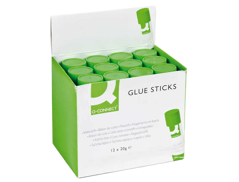 COLLE BLANCHE Q-CONNECT USAGE SCOLAIRE BUREAU TOUT TYPE DE PAPIER BÂTON 20G