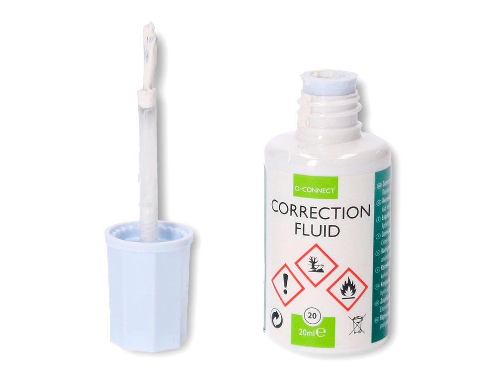 CORRECTEUR LIQUIDE Q-CONNECT PINCEAU FLACON 20ML