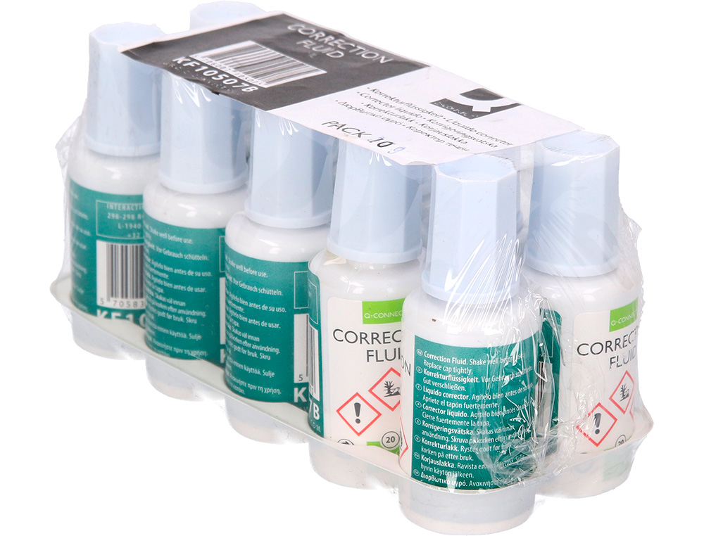CORRECTEUR LIQUIDE Q-CONNECT PINCEAU FLACON 20ML
