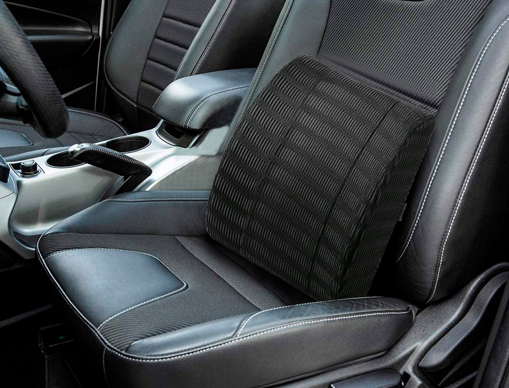 SUPPORT DORSAL Q-CONNECT ERGONOMIQUE AVEC MOUSSE À MÉMOIRE DE FORME 340X300X110MM