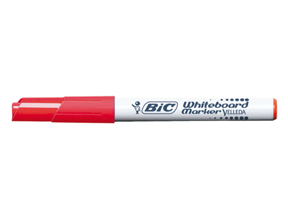 MARQUEUR BIC VELLEDA 1741 EFFAÇABLE POINTE OGIVE TRACÉ 2MM ENCRE CÉTONE FORMAT STYLO GRANDE LONGÉVITÉ ROUGE
