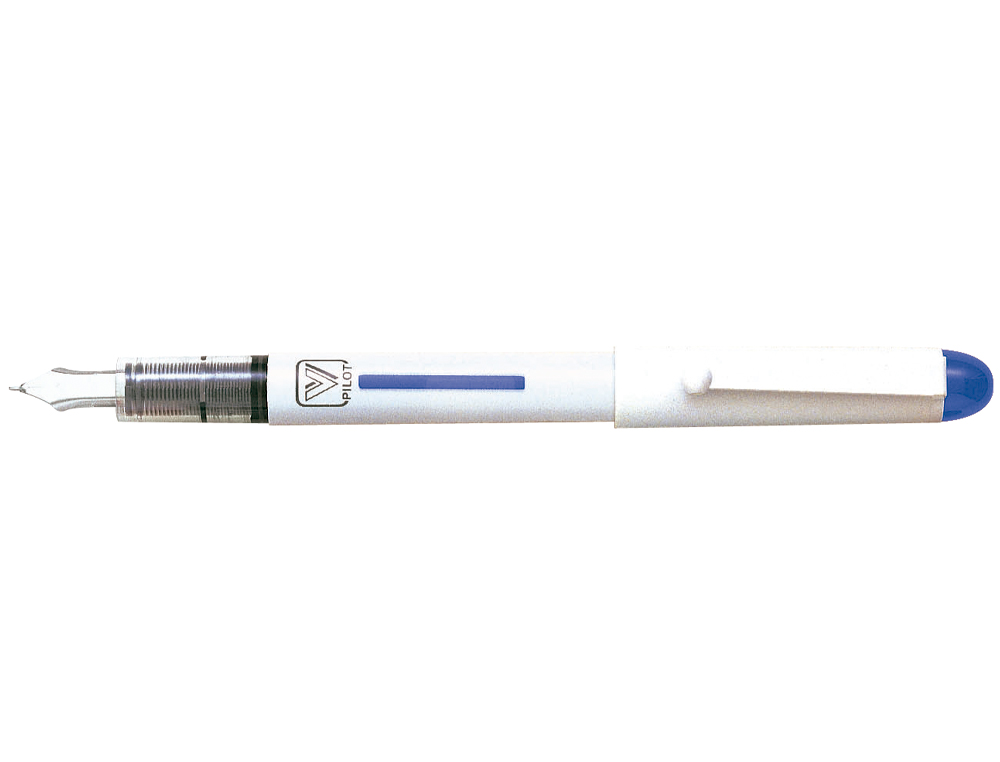 STYLO-PLUME PILOT V PEN JETABLE POINTE MOYENNE RÉGULATEUR DÉBIT ENCRE LIQUIDE VISIBLE COLORIS BLEU