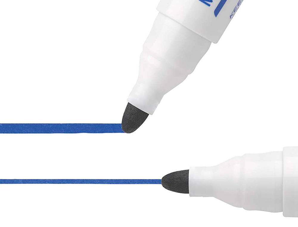 MARQUEUR BIC VELLEDA 1701 EFFAABLE POINTE OGIVE TRAC 1-5MM ENCRE BASE ALCOOL INODORE CORPS PLASTIQUE BLEU