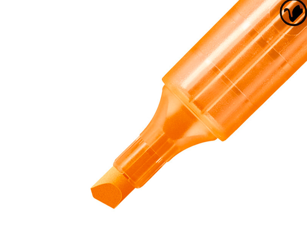 SURLIGNEUR STABILO SWING COOL MODÈLE DE POCHE AVEC AGRAFE TRACÉ 1/3MM ENCRE LIQUIDE PIGMENTÉE VISIBLE COLORIS ORANGE
