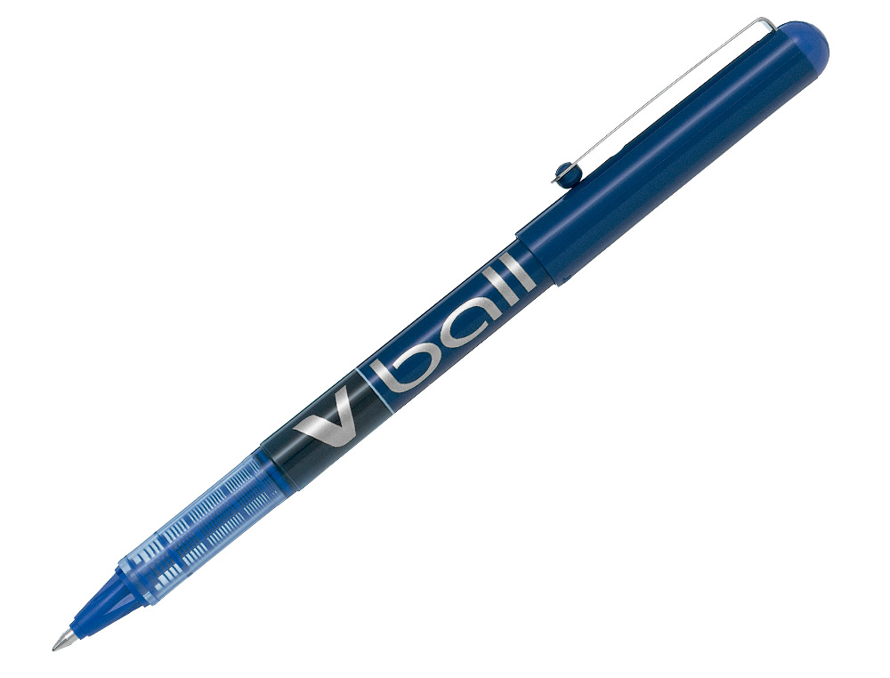 ROLLER PILOT VBALL 7 CRITURE MOYENNE 0.5MM ENCRE LIQUIDE NIVEAU VISIBLE RGULATEUR DBIT CLIP MTAL COLORIS BLEU