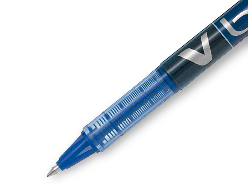 ROLLER PILOT VBALL 7 CRITURE MOYENNE 0.5MM ENCRE LIQUIDE NIVEAU VISIBLE RGULATEUR DBIT CLIP MTAL COLORIS BLEU