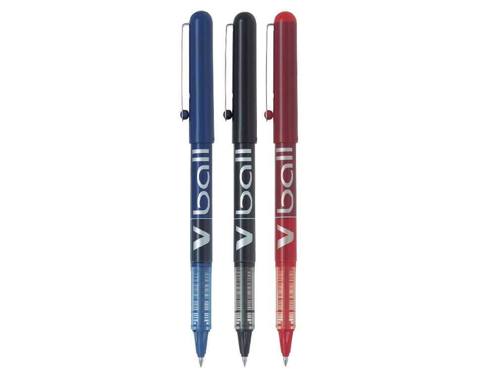 ROLLER PILOT VBALL 7 CRITURE MOYENNE 0.5MM ENCRE LIQUIDE NIVEAU VISIBLE RGULATEUR DBIT CLIP MTAL COLORIS BLEU