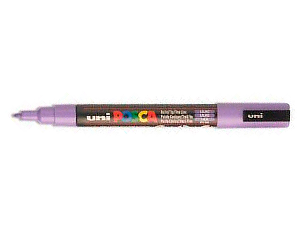 MARQUEUR POSCA PC3M GOUACHE ENCRE INODORE TOUTES SURFACES POINTE FINE CONIQUE COULEUR OPAQUE COUVRANTE ARGENT