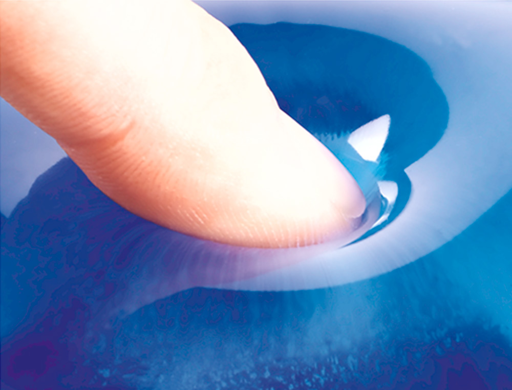 TAPIS SOURIS FELLOWES REPOSE-POIGNET GEL TRANSPARENT BLEU ADAPT SOURIS OPTIQUES