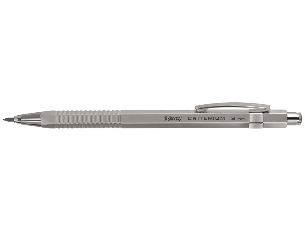 PORTE-MINE BIC CRITÉRIUM MINE 2MM GOMME TAILLE-MINE INCORPORÉ CORPS ALUMINIUM