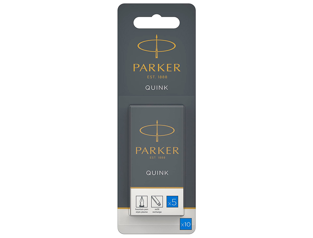 RECHARGE PARKER ROLLER LARGEUR FINE COLORIS BLEU