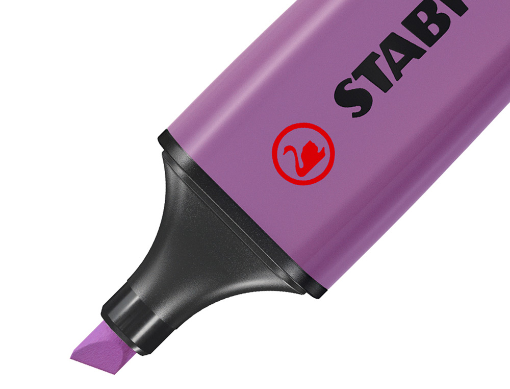 SURLIGNEUR STABILO BOSS TRACÉ 2/5MM POINTE BISEAUTÉE ENCRE UNIVERSELLE BASE EAU RÉSISTANTE LUMIÈRE COLORIS LAVANDE