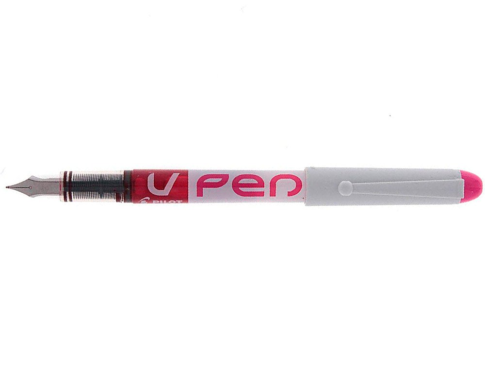 STYLO-PLUME PILOT V PEN JETABLE POINTE MOYENNE RÉGULATEUR DÉBIT ENCRE LIQUIDE VISIBLE COLORIS ROSE